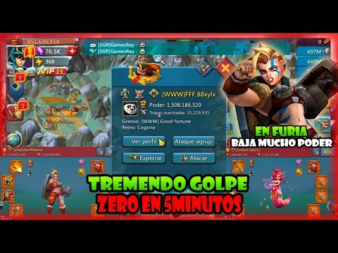 PELIGRO K359 ❌ UNA LOCURA ❌ BAJA MAS DE 700M PODER EN SOLO 5 MINUTOS  - Lords Mobile ES