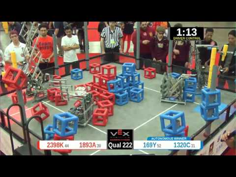 2015 VRC Arts Q222 - 2398K 1893A vs 169Y 1320C - 67 to 80 - VEX Worlds 2015 - Arts Division