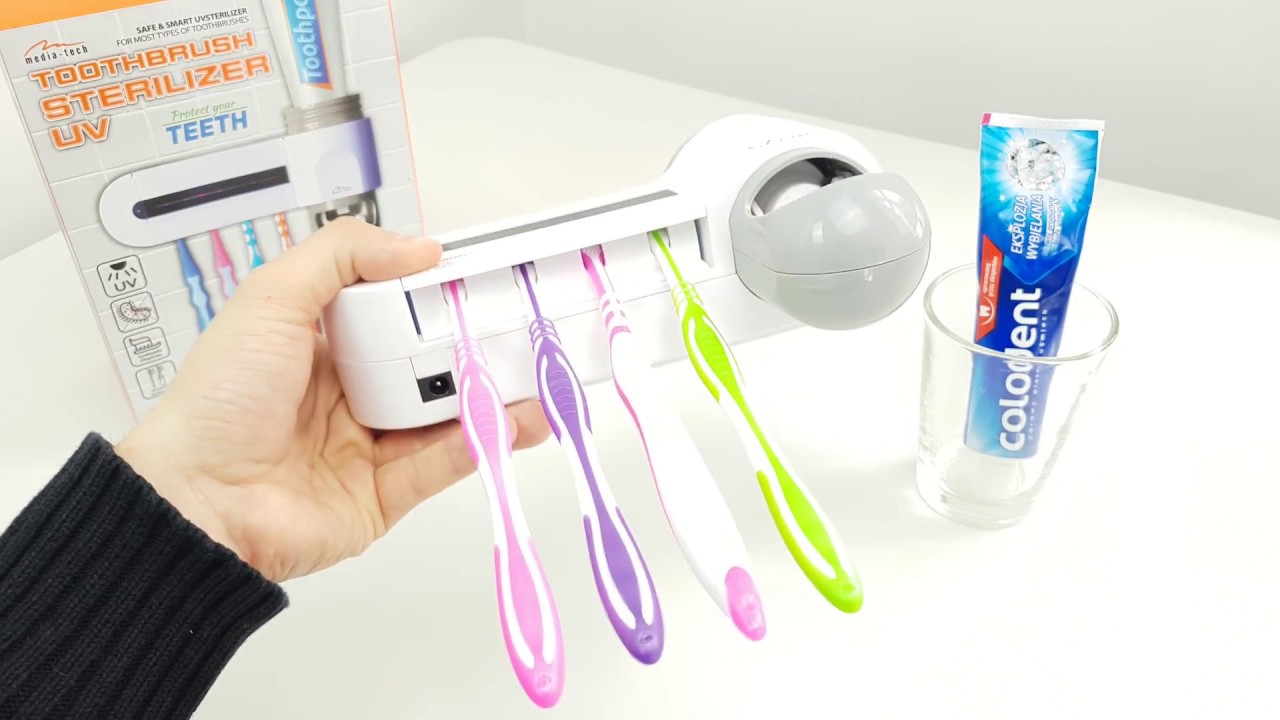 Sterylizator UV z uchwytem na szczoteczki do zębów 3w1 MEDIA-TECH MT6508 recenzja opinia