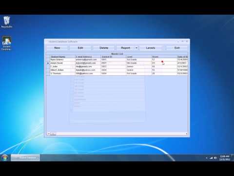 Student Enrollment Database Software
