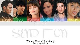 Selena Gomez, Demi Lovato, Miley Cyrus &amp; Jonas Brothers &#39;SEND IT ON&#39; (Color Coded Lyrics Eng/PtBr)