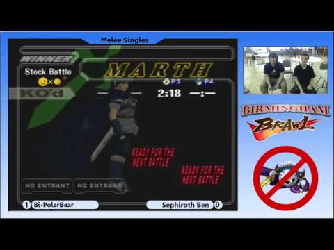Birmingham Brawl 1 Melee Singles - Bi-Polar Bear (Sheik) vs SephirothBen (Marth)