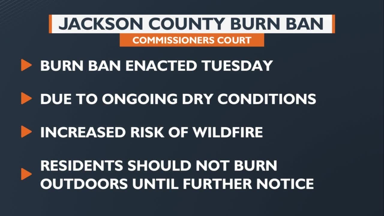 Jackson County implements burn ban