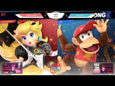 Breakpoint Ultimate FIVE Top 32 - VCA | vyQ (Diddy Kong) vs. plan-B | Klemenz (Daisy, Peach)