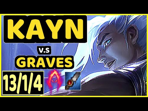 KEIO (KAYN) vs GRAVES - 13/1/4 KDA JUNGLE CHALLENGER GAMEPLAY - BR