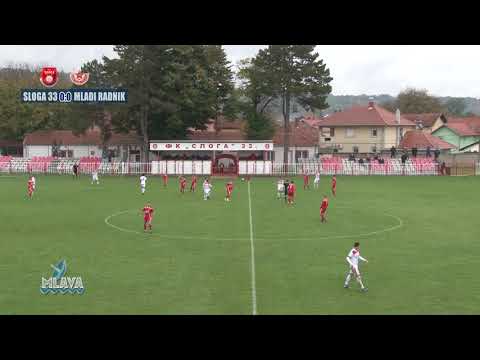 Srpska liga Zapad  14. kolo Sloga 33 - Mladi Radnik 1:0