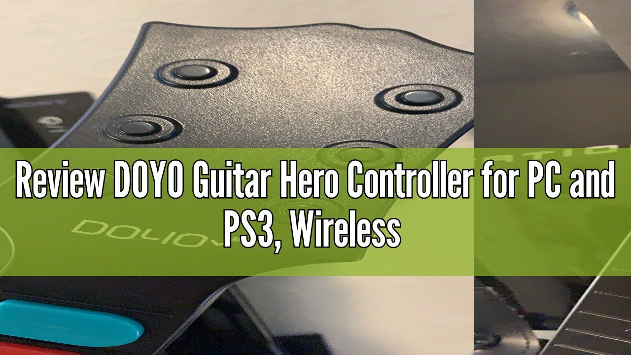 Review DOYO Guitar Hero Controller for PC and PS3, Wireless Guitar for Guitar Hero 3/4/5 and Rock Ba