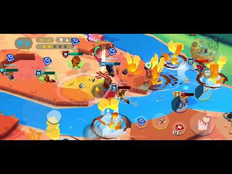 Brawlers vs Warriors! Ollie vs Big Quinn vs Big Nix Lizzy Fuzzy Duke, 4-team fight! Zone control!