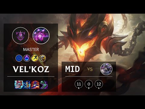 Vel'Koz Mid vs Kassadin - EUW Master Patch 11.9