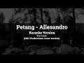 Petang Allesandro KARAOKE CMJ Productions Karaoke Cover Version