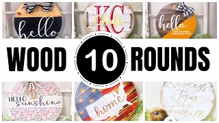 **NEW** TOP 10 WOOD ROUND DIYS | STEP BY STEP WOOD ROUND DIYS | DIY WOOD PROJECTS | DIY WOOD SIGNS