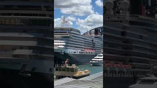 Queen Elizabeth-Cunard Cruise Line - docked in Sydney Harbour #dancingqueen #abba
