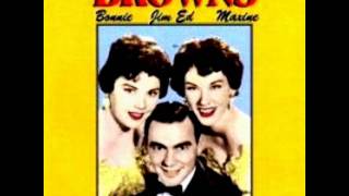 Whispering Wine by The Browns on 1961 RCA Victor 45.