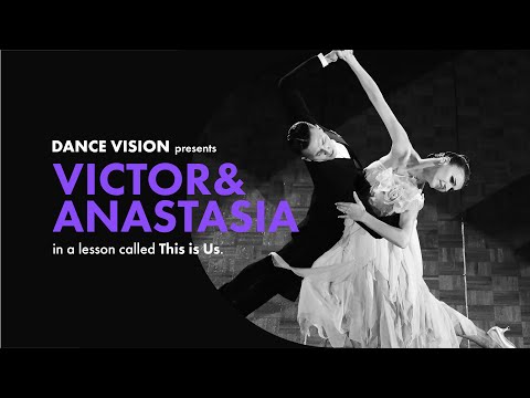 Ballroom Dancers Victor Fung and Anastasia Muravyeva in a lesson called This Is Us