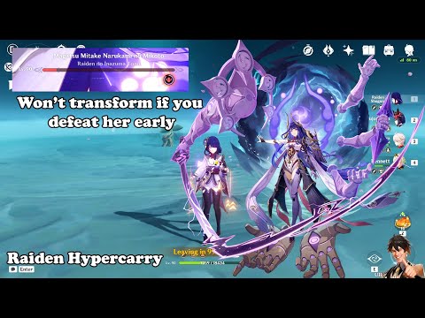 Magatsu Mitake Narukami no Mikoto - 50 second clear with Raiden Hypercarry