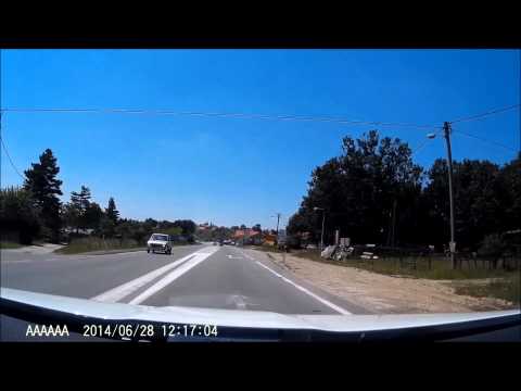 Preticanje preko pune linije - Ibarska magistrala 28. jun 2014.