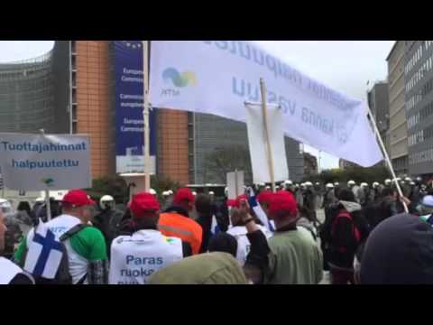Finland går i främsta ledet på jordbrukarnas demonstration #farmaction