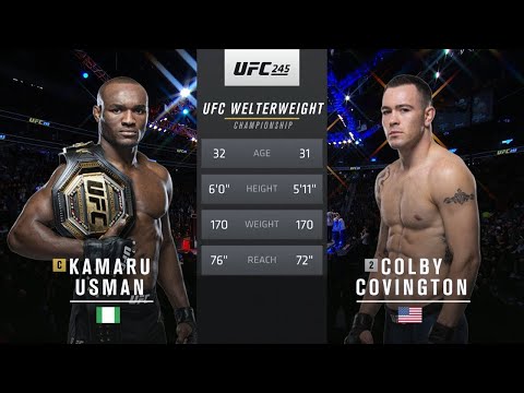 UFC 245 Free Fight: Usman vs Covington ( Full Fight HD)