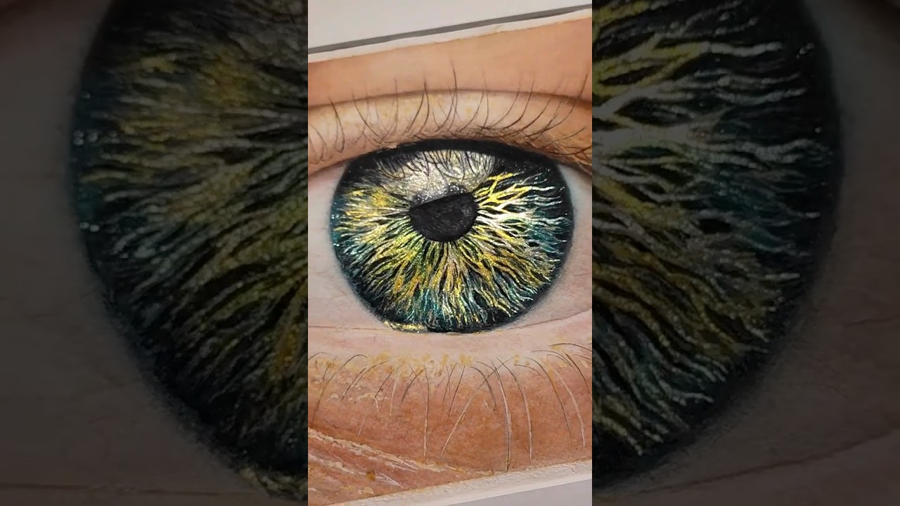 Eye Portrait with our 💎✨Radiant Jewels✨💎 set by @artistelsi  #lisilinka #metallic #watercolors