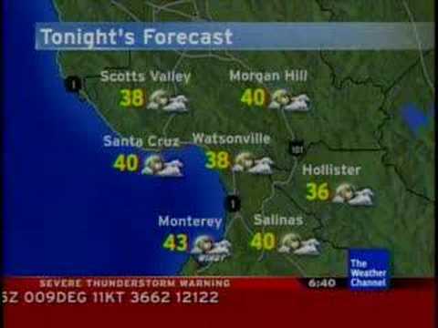 Intellistar with severe thunderstorm warning