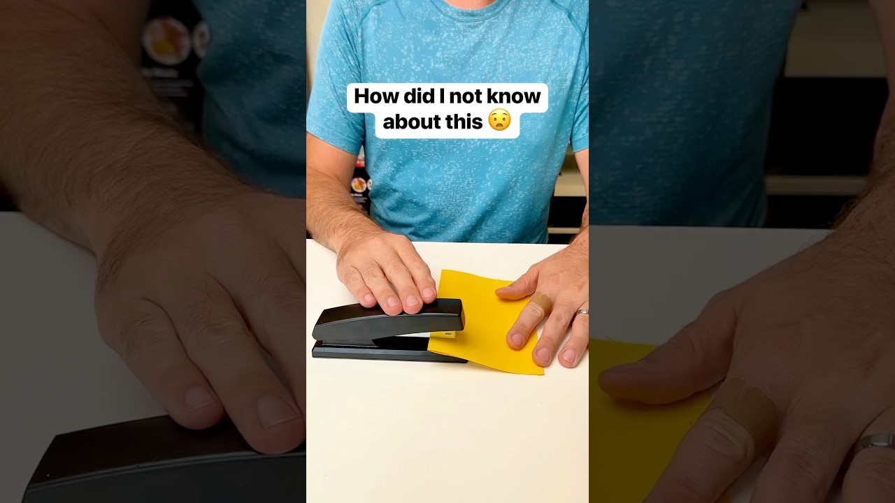 Apparently there’s two settings for my stapler #stapler #officesupplies #interesting #staples