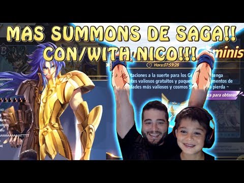 SUMMONS DE SAGA PARA MI HIJO! SAGA SUMMONS FOR MY SON! Saint Seiya Awkening