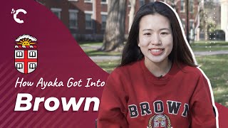 youtube video thumbnail - How Ayaka Got Into Brown University with Crimson