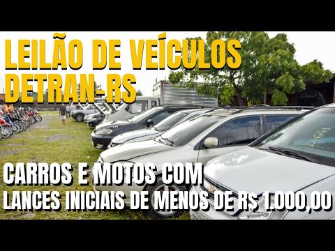 Vídeo: Calendário Leilões Detran RS: datas e como participar