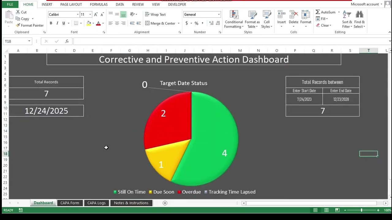 Corrective and Preventative Action Plan (CAPA) Template