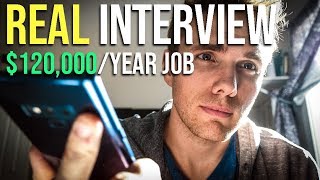 REAL Interview with recruiter for $120,000/Year Developer Job