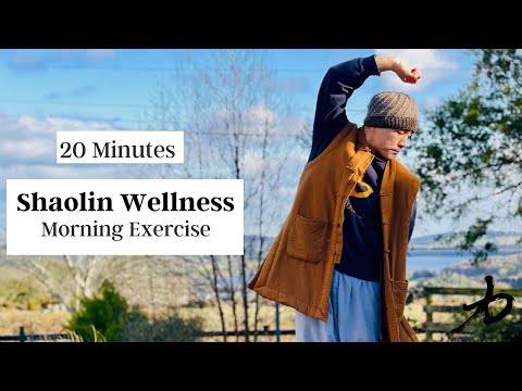 20 Minutes | Shaolin Morning Wellness - Qi Gong, Stretching & Standing Meditation 🍀
