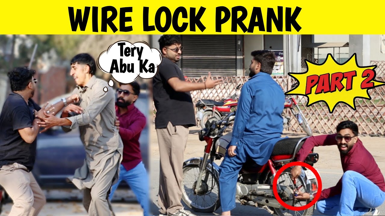 Wire Lock Prank (Part-2)😂 || by Sharik Shah & Iqbal Malik on @sharikshah