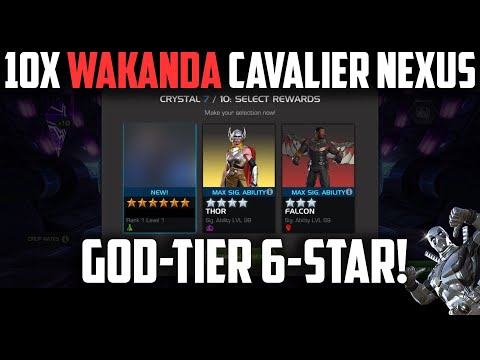 10X Wakanda Cavalier Nexus Crystals & MORE! - GOD-TIER 6-Star Pull!!! - Marvel Contest of Champions