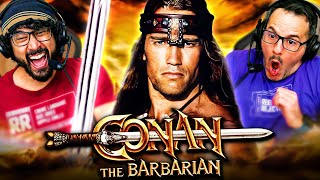 CONAN THE BARBARIAN (1982) MOVIE REACTION!! First Time Watching! Arnold Schwarzenegger | Review