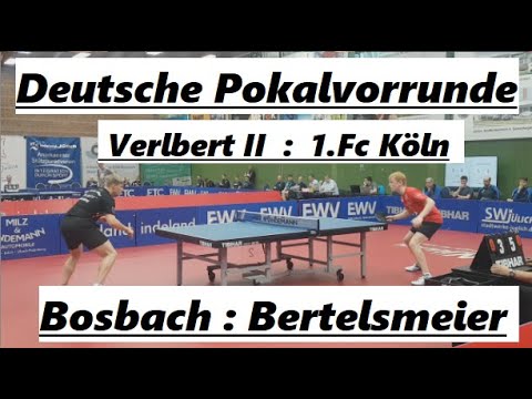 Deutsche Pokalvorrunde | [VelbertII] L.Bosbach(2222TTR)  : A.Bertelsmeier(2227TTR) [Köln]