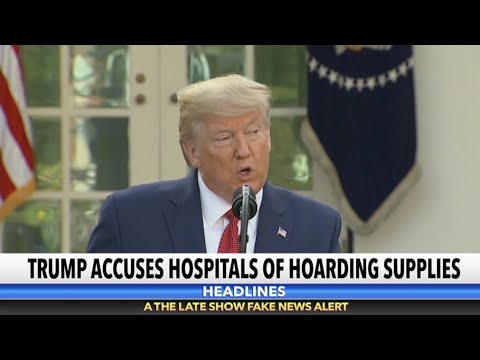 特朗普稱醫院正在囤積醫療用品 (Trump Claims Hospitals Are Hoarding Medical Supplies)