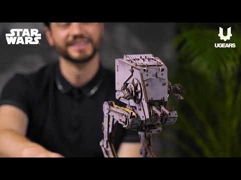 Star Wars AT-ST kráčedlo (3D dřevěná mechanická skládačka) - YouTube Video