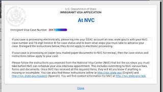 DV Lottery| CASE AT NVC-What does That Means?
