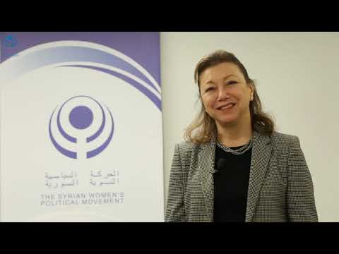 بسمة قضماني عضوة الحركة السياسية النسوية السورية