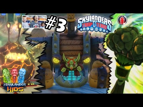 Lets Play Skylanders Trap Team: Chapter 3 - Chompy Mountain w/ Chompy Mage, Broccoli Guy ...
