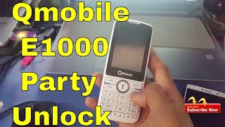 Qmobile E1000 Party || User Code || Password Unlock