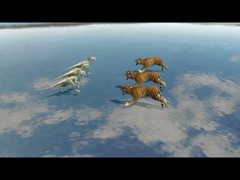 CARNIVORE DINOSAURS VS MODERN MAMMALS  in Animal Revolt Battle Simulator