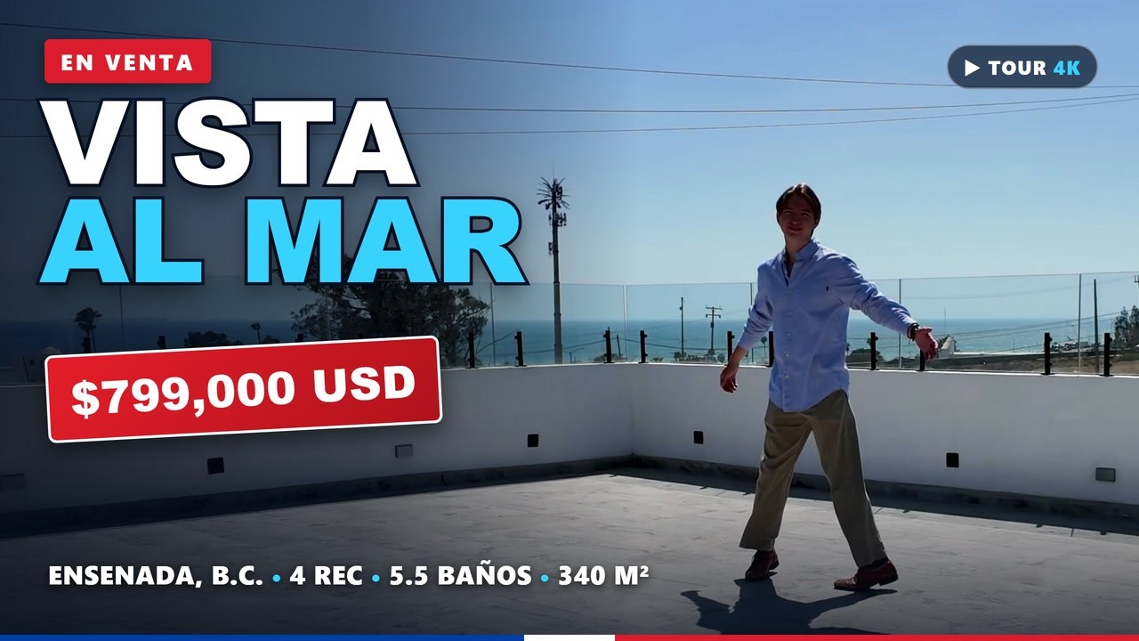 Casa en venta con vista al mar en Cibolas del Mar Ensenada 4 recámaras 340 m2 - Daniel Salinas RE/MAX