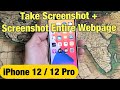 IPhone 12 How To Take Screenshot Screenshot Entire Web Page