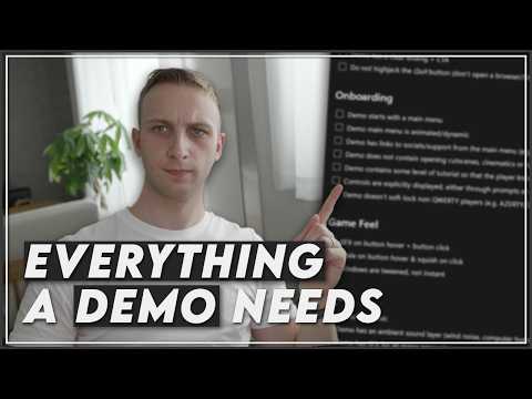 Steam Demo Checklist