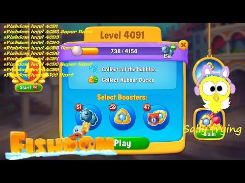 Fishdom level 4091 to 4100