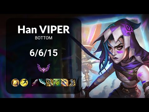 Han Viper Jinx vs Caitlyn BOTTOM - KR MASTER Patch 14.24
