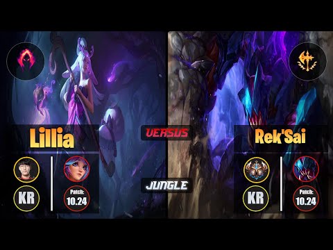 Tarzan LILLIA (Jungle) [Dark Harvest] VS REK'SAI - Challenger KR Patch 10.24