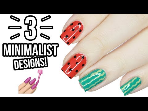 3 Minimalist Nail Art Designs For Summer!