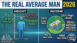Are You Actually "Average"? | Average American Male in 2026: Height, Salary, and 6-6-6 REALITY Check